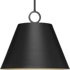 Parkhurst Collection 18 in. 3-Light Matte Black New Traditional Pendant for Kitchen by Progress Lighting