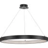 Inverse 35-Watt Integrated LED Matte Black Modern Standard Pendant with Shade by Progress Lighting -Progress Lighting Shop matte black progress lighting chandeliers p500370 31m 30 64 1000
