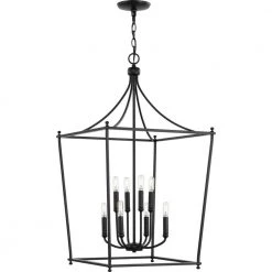 Parkhurst 20 in. 8-Light Matte Black New Traditional Chandelier for Foyer by Progress Lighting 18 Parkhurst 20 in. 8-Light Matte Black New Traditional Chandelier for Foyer by Progress Lighting -Progress Lighting Shop matte black progress lighting chandeliers p500371 31m 1f 1000
