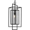 Navarre Collection 1-Light Matte Black Clear Glass Transitional Pendant Hanging Light by Progress Lighting -Progress Lighting Shop matte black progress lighting chandeliers p550089 031 64 1000