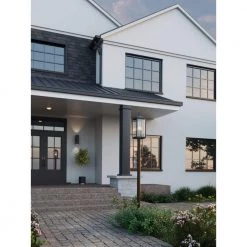 Outdoor 7 Foot Matte Black Aluminum Post for use with Outdoor Lanterns by Progress Lighting -Progress Lighting Shop matte black progress lighting light poles p5390 31 e1 1000