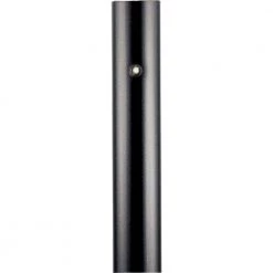 Outdoor 7' Matte Black Aluminum Post with Photocell by Progress Lighting