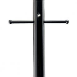 Outdoor 7' Matte Black Aluminum Post with Ladder Rest, Photocell and GCO by Progress Lighting