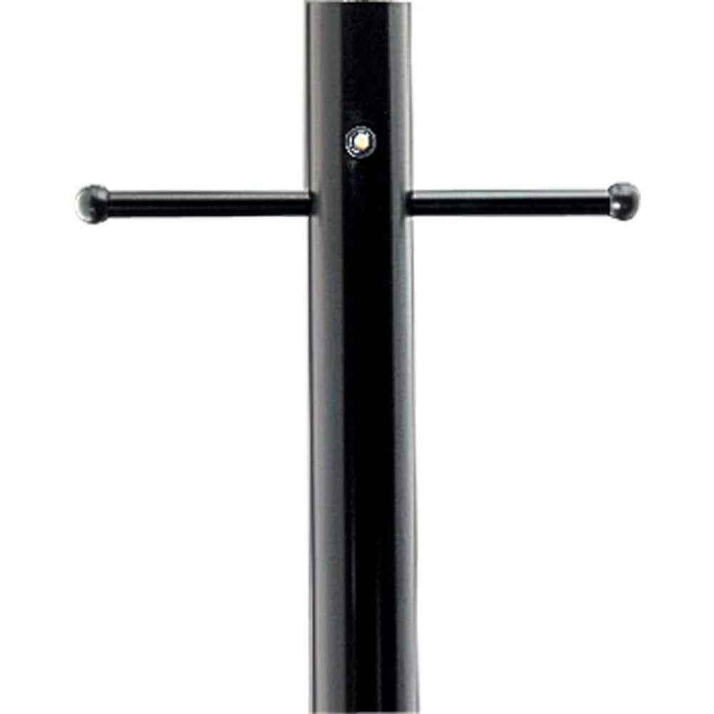 Outdoor 7' Matte Black Aluminum Post with Ladder Rest, Photocell and GCO by Progress Lighting 3 Outdoor 7' Matte Black Aluminum Post with Ladder Rest, Photocell and GCO by Progress Lighting