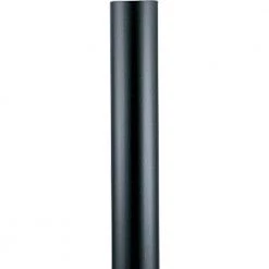 Outdoor 12' Matte Black Commercial Grade Aluminum Post for use with Outdoor Lanterns by Progress Lighting