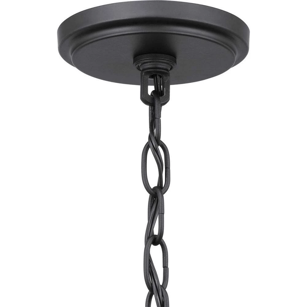 Faywood 1-Light Matte Black Outdoor Pendant Light with Clear Glass by Progress Lighting 8 Faywood 1-Light Matte Black Outdoor Pendant Light with Clear Glass by Progress Lighting - Image 6