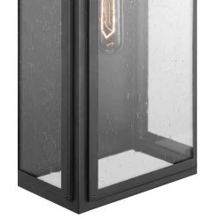 Landstone 1-Light 17 in. Matte Black Outdoor Wall Lantern with Clear Glass by Progress Lighting -Progress Lighting Shop matte black progress lighting outdoor sconces p560204 031 1f 1000