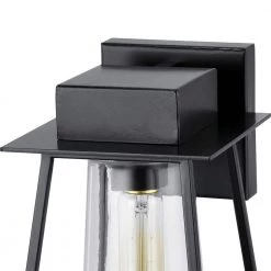 Raineville 1-Light 12 in. Matte Black Outdoor Wall Lantern with Clear Glass by Progress Lighting -Progress Lighting Shop matte black progress lighting outdoor sconces p560216 031 44 1000