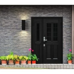 Square 6" Two-Light Black Modern Wall Lantern for Outdoor Spaces with Up-Down Light Output by Progress Lighting 22 Square 6" Two-Light Black Modern Wall Lantern for Outdoor Spaces with Up-Down Light Output by Progress Lighting -Progress Lighting Shop matte black progress lighting outdoor sconces p5644 31 4f 1000