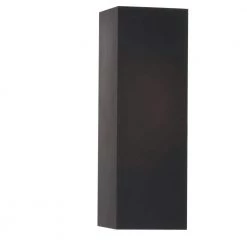 Square 6" Two-Light Black Modern Wall Lantern for Outdoor Spaces with Up-Down Light Output by Progress Lighting
