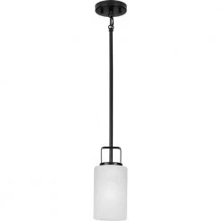 League Collection 1-Light Matte Black Etched Glass Modern Farmhouse Mini-Pendant Hanging Light by Progress Lighting 19 League Collection 1-Light Matte Black Etched Glass Modern Farmhouse Mini-Pendant Hanging Light by Progress Lighting -Progress Lighting Shop matte black progress lighting pendant lights p500341 31m 76 1000
