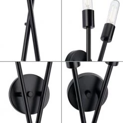 Astra 2-Light 18 in. Matte Black Modern Wall Bracket by Progress Lighting -Progress Lighting Shop matte black progress lighting vanity lighting p710027 31m 1f 1000