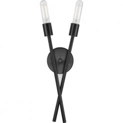 Astra 2-Light 18 in. Matte Black Modern Wall Bracket by Progress Lighting -Progress Lighting Shop matte black progress lighting vanity lighting p710027 31m 44 1000