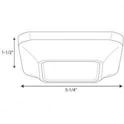 5-1/4 in. Square 1-Light Metallic Gray LED Surface Mount Light by Progress Lighting -Progress Lighting Shop metallic gray progress lighting flush mount lights p8241 82 30k9 ac1 l06 40 1000
