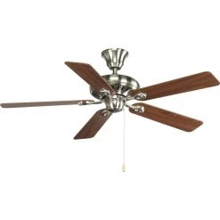 AirPro Signature 52 in. Indoor Brushed Nickel Modern Ceiling Fan by Progress Lighting