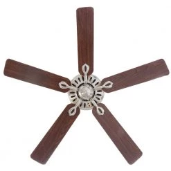 AirPro Signature 52 in. Indoor Brushed Nickel Modern Ceiling Fan by Progress Lighting -Progress Lighting Shop nickel progress lighting ceiling fans without lights p2521 09ch 66 1000