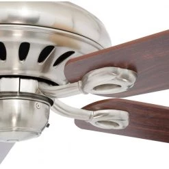 AirPro Signature 52 in. Indoor Brushed Nickel Modern Ceiling Fan by Progress Lighting -Progress Lighting Shop nickel progress lighting ceiling fans without lights p2521 09ch a0 1000