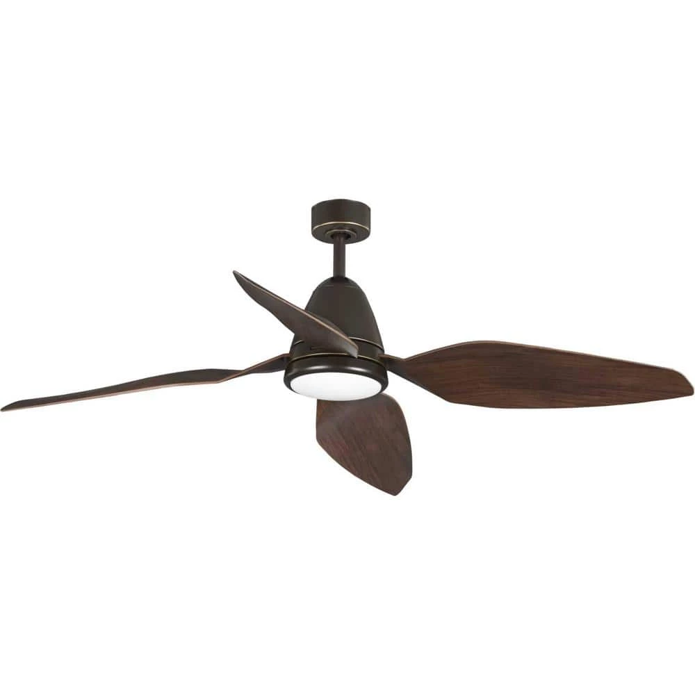 Holland 60 in. Integrated LED Oil Rubbed Bronze Ceiling Fan with Light by Progress Lighting 3 Holland 60 in. Integrated LED Oil Rubbed Bronze Ceiling Fan with Light by Progress Lighting