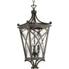 Cadence Collection 3-Light Oil Rubbed Bronze Clear Water Seeded Glass Luxe Outdoor Hanging Lantern Light by Progress Lighting -Progress Lighting Shop oil rubbed bronze progress lighting outdoor chandeliers p6542 108 64 1000