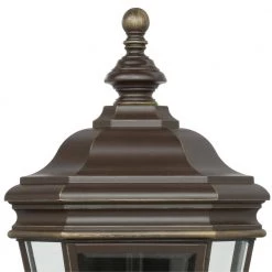 Crawford Collection 3-Light Oil Rubbed Bronze Clear Beveled Glass New Traditional Outdoor Large Wall Lantern Light by Progress Lighting -Progress Lighting Shop oil rubbed bronze progress lighting outdoor sconces p5672 108 66 1000