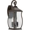Township Collection 2-Light Oil Rubbed Bronze Clear Beveled Glass New Traditional Outdoor Medium Wall Lantern Light by Progress Lighting -Progress Lighting Shop oil rubbed bronze progress lighting outdoor sconces p5693 108 64 1000