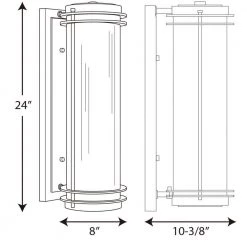 Penfield Collection 2-Light Oil Rubbed Bronze Outer Clear Glass Modern Outdoor Large Wall Lantern Light by Progress Lighting -Progress Lighting Shop oil rubbed bronze progress lighting outdoor sconces p5899 108 76 1000