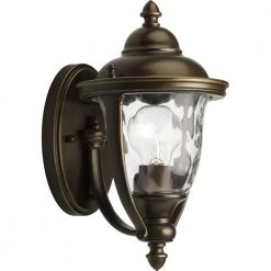 Prestwick Collection 1-Light Oil-Rubbed Bronze 11 in. Outdoor Wall Lantern Sconce by Progress Lighting
