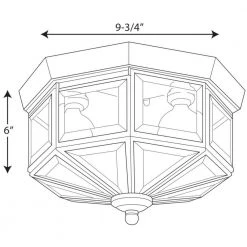 3-Light Polished Brass Clear Beveled Glass Traditional Indoor Outdoor 9-3/4" Flush Mount Light by Progress Lighting -Progress Lighting Shop polished brass progress lighting flush mount lights p5788 10 31 1000
