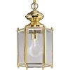 1-Light Polished Brass Clear Beveled Glass Traditional Outdoor Hanging or Flush mount Convertible Lantern Light by Progress Lighting 1 1-Light Polished Brass Clear Beveled Glass Traditional Outdoor Hanging or Flush mount Convertible Lantern Light by Progress Lighting -Progress Lighting Shop polished brass progress lighting outdoor chandeliers p5834 10 64 1000