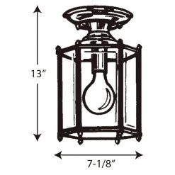1-Light Polished Brass Clear Beveled Glass Traditional Outdoor Hanging or Flush mount Convertible Lantern Light by Progress Lighting -Progress Lighting Shop polished brass progress lighting outdoor chandeliers p5834 10 76 1000
