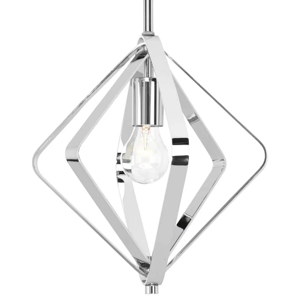 Renfrow Collection 1-Light Polished Chrome Mini-Pendant by Progress Lighting 3 Renfrow Collection 1-Light Polished Chrome Mini-Pendant by Progress Lighting