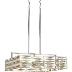 The Pointe Collection 6-Light Polished Chrome Pendant with Clear And Champagne Glass by Progress Lighting -Progress Lighting Shop polished chrome progress lighting chandeliers p5157 15 a0 1000