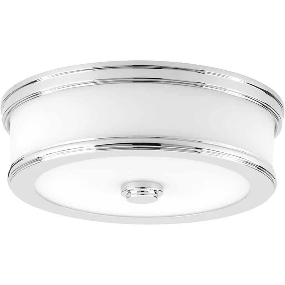 Bezel LED Collection 17-Watt Polished Chrome Integrated LED Flush Mount by Progress Lighting 3 Bezel LED Collection 17-Watt Polished Chrome Integrated LED Flush Mount by Progress Lighting