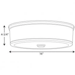 Bezel LED Collection Polished Chrome 1-Light Integrated LED Flush Mount by Progress Lighting -Progress Lighting Shop polished chrome progress lighting flush mount lights p350087 015 30 31 1000