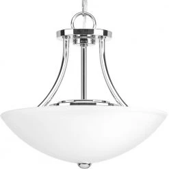 Gather Collection 17-Watt Polished Chrome Integrated LED Semi-Flush Mount by Progress Lighting -Progress Lighting Shop polished chrome progress lighting flush mount lights p350088 015 30 4f 1000