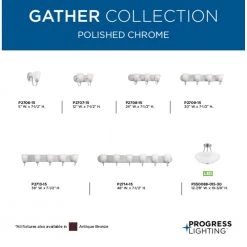 Gather Collection 17-Watt Polished Chrome Integrated LED Semi-Flush Mount by Progress Lighting -Progress Lighting Shop polished chrome progress lighting flush mount lights p350088 015 30 76 1000