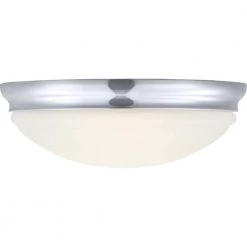 1-Light Polished Chrome Integrated LED Flush Mount by Progress Lighting -Progress Lighting Shop polished chrome progress lighting flush mount lights p350131 015 30 4f 1000