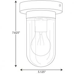 Signal 5.12 in. 1-Light Polished Chrome Flush Mount by Progress Lighting -Progress Lighting Shop polished chrome progress lighting flush mount lights p350145 015 4f 1000