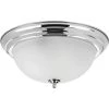Dome Glass Collection 3-Light Polished Chrome Flush Mount with Etched Glass by Progress Lighting -Progress Lighting Shop polished chrome progress lighting flush mount lights p3926 15et 64 1000