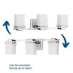 Metric Collection 3-Light Polished Chrome Etched/Painted White Inside Glass Coastal Bath Vanity Light by Progress Lighting 22 Metric Collection 3-Light Polished Chrome Etched/Painted White Inside Glass Coastal Bath Vanity Light by Progress Lighting -Progress Lighting Shop polished chrome progress lighting vanity lighting p2195 15 4f 1000