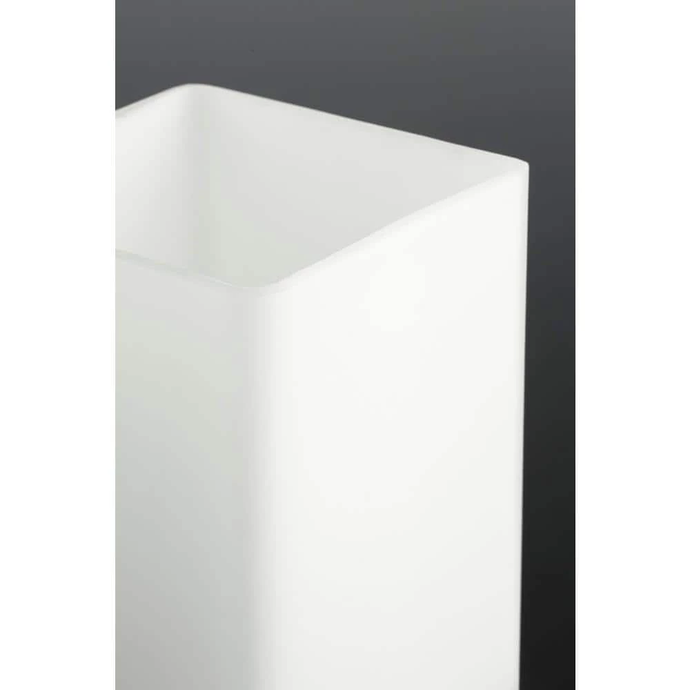 Metric Collection 3-Light Polished Chrome Etched/Painted White Inside Glass Coastal Bath Vanity Light by Progress Lighting 6 Metric Collection 3-Light Polished Chrome Etched/Painted White Inside Glass Coastal Bath Vanity Light by Progress Lighting - Image 4