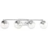Mod Collection 4-Light Polished Chrome Clear Glass Mid-Century Modern Bath Vanity Light by Progress Lighting -Progress Lighting Shop polished chrome progress lighting vanity lighting p2857 15 64 1000