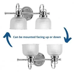 Archie Collection 17 in. 2-Light Polished Chrome Clear Double Prismatic Glass Coastal Bathroom Vanity Light by Progress Lighting 23 Archie Collection 17 in. 2-Light Polished Chrome Clear Double Prismatic Glass Coastal Bathroom Vanity Light by Progress Lighting -Progress Lighting Shop polished chrome progress lighting vanity lighting p2991 15 44 1000