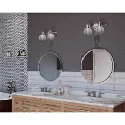 Archie Collection 17 in. 2-Light Polished Chrome Clear Double Prismatic Glass Coastal Bathroom Vanity Light by Progress Lighting 21 Archie Collection 17 in. 2-Light Polished Chrome Clear Double Prismatic Glass Coastal Bathroom Vanity Light by Progress Lighting -Progress Lighting Shop polished chrome progress lighting vanity lighting p2991 15 4f 1000