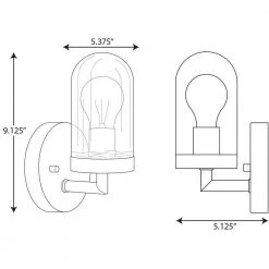 Signal Collection 1-Light Polished Chrome Clear Glass Coastal Bath Vanity Light by Progress Lighting -Progress Lighting Shop polished chrome progress lighting vanity lighting p300174 015 4f 1000