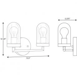 Signal Collection 2-Light Polished Chrome Clear Glass Coastal Bath Vanity Light by Progress Lighting 7 Signal Collection 2-Light Polished Chrome Clear Glass Coastal Bath Vanity Light by Progress Lighting -Progress Lighting Shop polished chrome progress lighting vanity lighting p300175 015 4f 1000