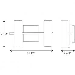 Colonnade LED Collection 2-Light Polished Chrome Etched White Glass Luxe Bath Vanity Light by Progress Lighting 13 Colonnade LED Collection 2-Light Polished Chrome Etched White Glass Luxe Bath Vanity Light by Progress Lighting -Progress Lighting Shop polished chrome progress lighting vanity lighting p300186 015 30 31 1000