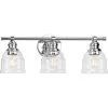 Ambrose 21 in. 3-Light Polished Chrome with Clear Glass Shades New Traditional Bath Vanity Light by Progress Lighting -Progress Lighting Shop polished chrome progress lighting vanity lighting p300375 015 64 1000