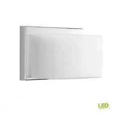 Ace LED Collection 1-Light Polished Chrome Etched Glass Modern LED Bath Vanity Light by Progress Lighting -Progress Lighting Shop polished chrome progress lighting wall sconces p2142 1530k9 1d 1000