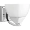 Appeal Collection 1-Light Polished Chrome Etched White Glass Modern Bath Vanity Light by Progress Lighting -Progress Lighting Shop polished chrome progress lighting wall sconces p2700 15 64 1000